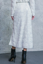 Load image into Gallery viewer, MADE YOU MY WORLD WOVEN MIDI SKIRT
