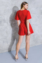 Load image into Gallery viewer, ALL THAT LOVE WOVEN ROMPER
