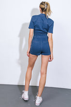 Load image into Gallery viewer, THIS ISN&#39;T GOODBYE DENIM ROMPER
