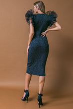 Load image into Gallery viewer, THIS IS YOUR SIGN METALLIC MIDI DRESS
