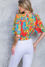 Load image into Gallery viewer, HERE FOR FUN RED WOVEN TOP
