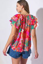 Load image into Gallery viewer, ON MY MIND RED WOVEN TOP
