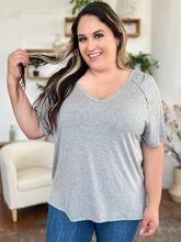 Load image into Gallery viewer, Basic Bae Full Size Bamboo Slit V-Neck Short Sleeve T-Shirt
