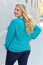 Load image into Gallery viewer, Basic Bae Full Size V-Neck Lantern Sleeve Top
