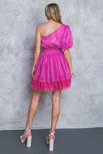 Load image into Gallery viewer, LE MILIE ROSE WOVEN MINI DRESS
