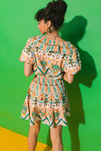 Load image into Gallery viewer, MOMENTS OF BLISS FLORAL WOVEN MINI DRESS
