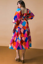 Load image into Gallery viewer, PULLING HEARTSTRINGS WOVEN MIDI DRESS

