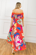 Load image into Gallery viewer, STEALING SUNSHINE FLORAL HI-LO DRESS
