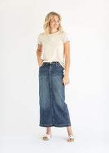 Load image into Gallery viewer, Bria Long Denim Maxi Skirt
