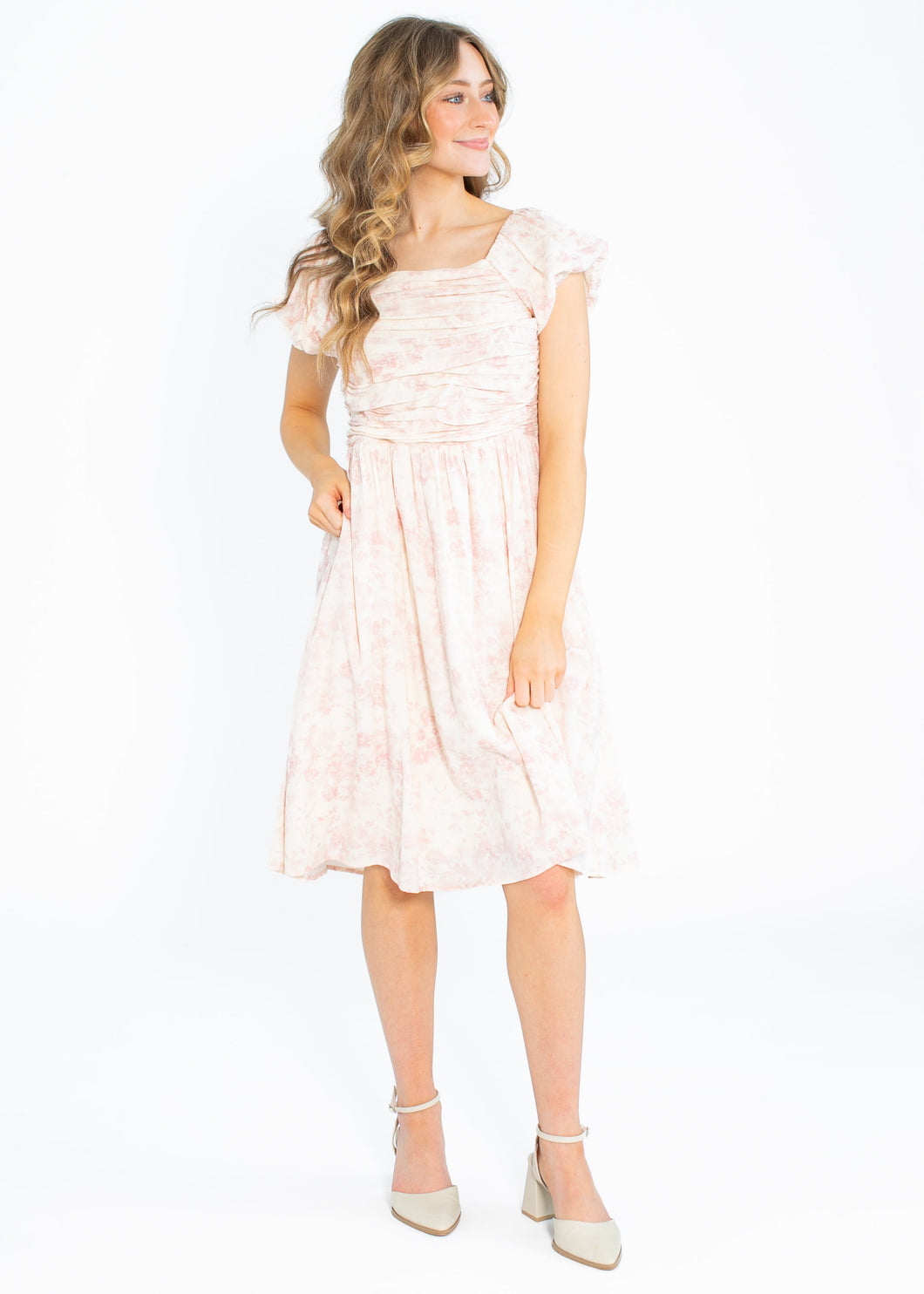 Brienna Cap Sleeve Midi Dress