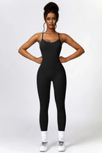 Load image into Gallery viewer, Basic Bae Open Back Spaghetti Strap Active Jumpsuit
