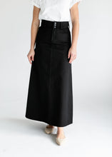 Load image into Gallery viewer, Camellia A-Line Cotton Twill Maxi Skirt
