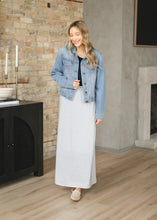 Load image into Gallery viewer, Clarise Striped Premium Knit Maxi Skirt
