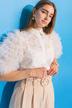 Load image into Gallery viewer, BEAUTIFUL OASIS IVORY WOVEN TOP
