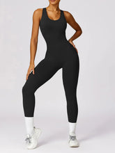 Load image into Gallery viewer, Basic Bae Sleeveless Cutout Racerback Active Jumpsuit
