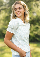 Load image into Gallery viewer, Dempsey Floral Puff Sleeve Top
