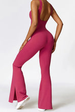 Load image into Gallery viewer, Basic Bae Sleeveless Bootcut Slit Active Jumpsuit
