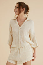 Load image into Gallery viewer, Echo Mini Shirt - Gold Stripes
