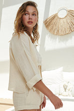 Load image into Gallery viewer, Echo Mini Shirt - Gold Stripes
