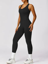 Load image into Gallery viewer, Basic Bae Sleeveless Cutout Racerback Active Jumpsuit
