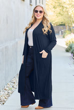 Load image into Gallery viewer, Basic Bae Full Size Open Front Long Sleeve Cover Up
