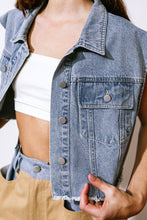 Load image into Gallery viewer, CLAIM TO FAME DENIM VEST
