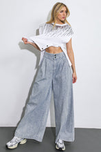 Load image into Gallery viewer, PLAY MY WAY STRIPED DENIM PANTS
