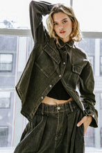 Load image into Gallery viewer, STUCK IN YOUR WAYS DENIM TOP
