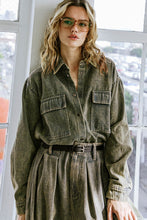 Load image into Gallery viewer, STUCK IN YOUR WAYS DENIM TOP
