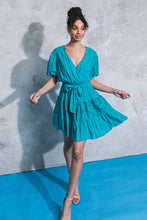 Load image into Gallery viewer, A VERY LONG ENGAGEMENT WOVEN MINI DRESS
