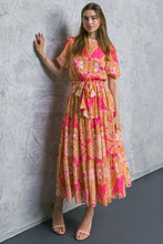 Load image into Gallery viewer, LAST NIGHT FLORAL WOVEN MIDI DRESS
