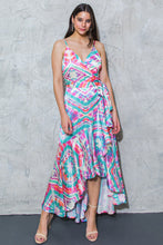Load image into Gallery viewer, DOUBLE FANTASY SATIN MAXI DRESS
