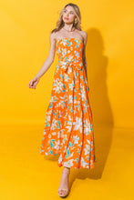Load image into Gallery viewer, THE SUN RISING WOVEN MIDI DRESS
