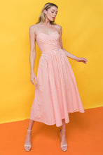 Load image into Gallery viewer, WEEKEND FESTIVALS WOVEN MIDI DRESS
