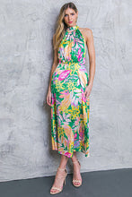 Load image into Gallery viewer, LIFE TO THE FULLEST SATIN MIDI DRESS
