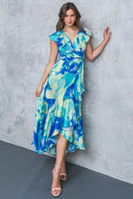 Load image into Gallery viewer, LA BEBE WOVEN SATIN MAXI DRESS
