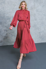Load image into Gallery viewer, MY TIME TO SHINE WOVEN MIDI DRESS
