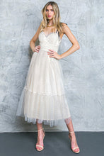 Load image into Gallery viewer, CUTOUT FOR ELEGANCE TULLE MIDI DRESS

