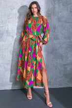 Load image into Gallery viewer, CUE THE CHIC WOVEN MIDI DRESS
