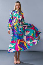 Load image into Gallery viewer, FOCUSED ON PRIORITIES WOVEN MIDI DRESS
