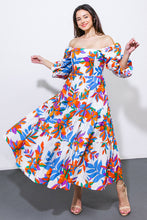 Load image into Gallery viewer, FEELING OPTIMISTIC WOVEN MIDI DRESS
