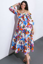 Load image into Gallery viewer, FEELING OPTIMISTIC WOVEN MIDI DRESS
