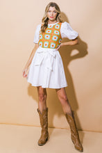 Load image into Gallery viewer, IN MY FEELINGS WOVEN MINI DRESS
