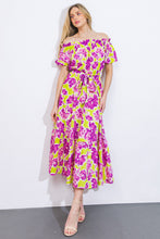 Load image into Gallery viewer, I'M IN CHARGE WOVEN MIDI DRESS
