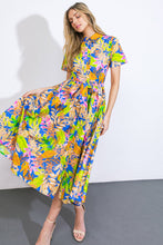 Load image into Gallery viewer, KEEP BLOOMING WOVEN MIDI DRESS
