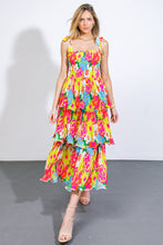 Load image into Gallery viewer, VISIONS FROM THE MEADOW WOVEN MIDI DRESS
