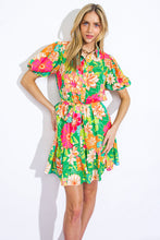 Load image into Gallery viewer, SWING OF THINGS WOVEN MINI DRESS
