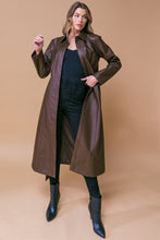 Load image into Gallery viewer, WHAT A WONDERFUL DAY LEATHER MIDI COAT
