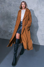Load image into Gallery viewer, WOMEN ON THE MOON WOVEN TRENCH COAT
