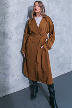 Load image into Gallery viewer, WOMEN ON THE MOON WOVEN TRENCH COAT
